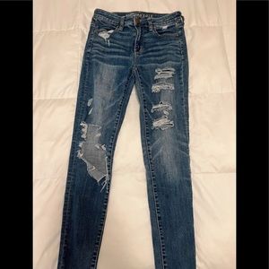 Women's American Eagle High Rise Jegging 4 long